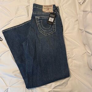 True Religion Indigo Denim with Contrast Stitching